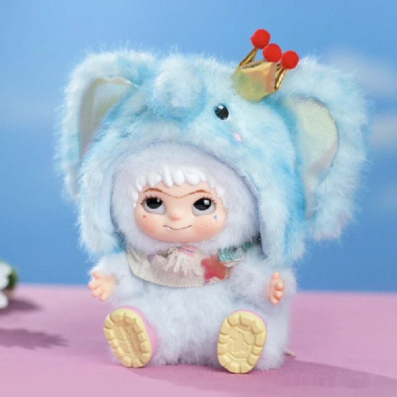 

Genuine Wakuku Elephant Ton Ton Blue Starlight Series Vinyl Doll Toy Collectible Figures Decor Hanging Customized Birthday Gift