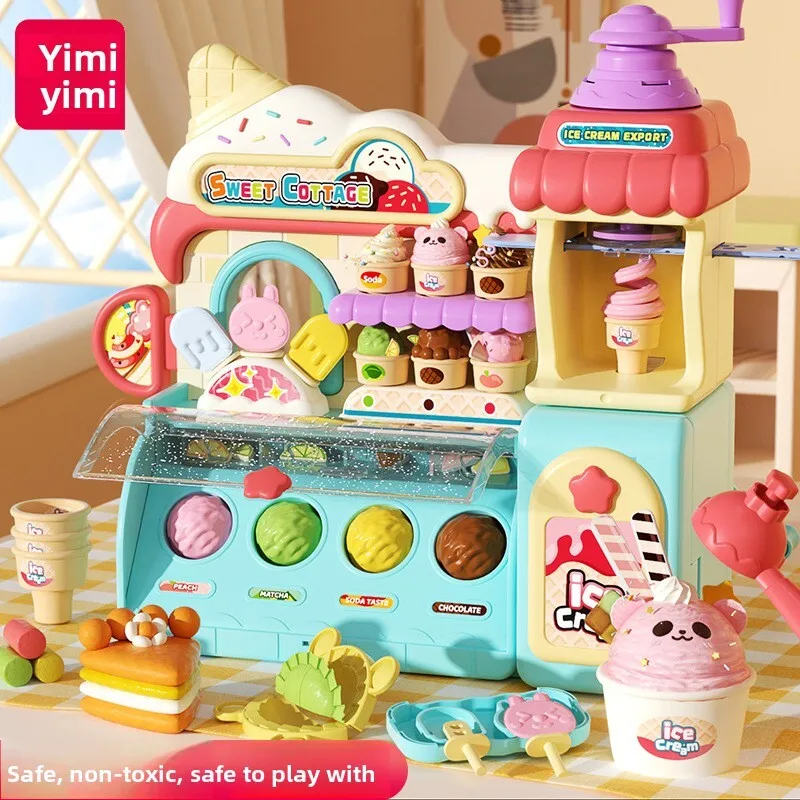 

Детские игрушки, цветная машина для мороженого для девочек, сверхлегкая глиняная форма для игр, подарок на день рождения
