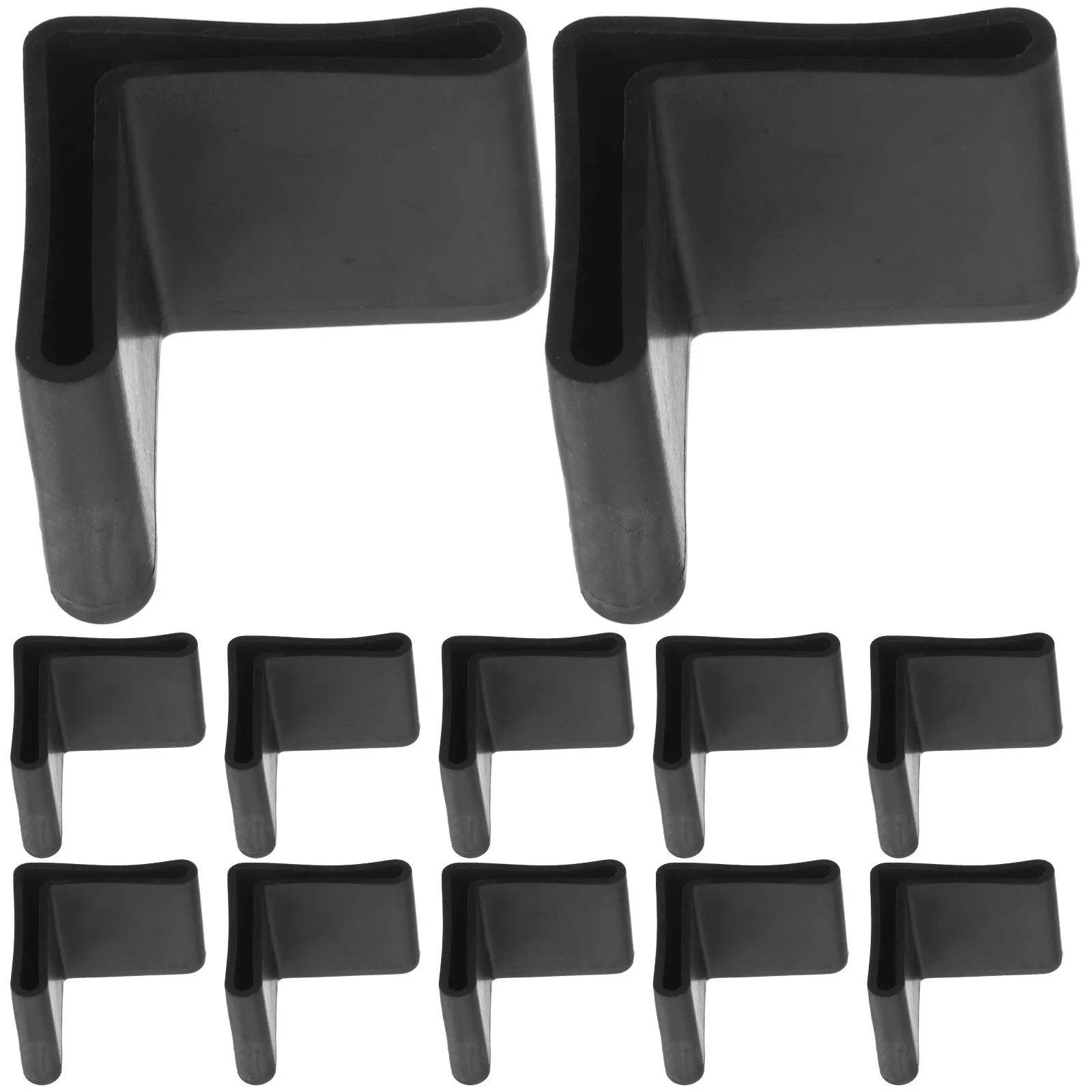 

12Pcs Triangular Furniture Feet Protectors Rubber Leg End Covers Non-Slip Floor Protection for Chairs Tables Hardwood Floors