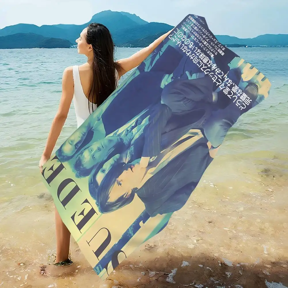 Britpop Band Suede Microfiber Blanket Quick Drying Beach Towels Oversized Printing Super Absorbent Pool Towel Blanket