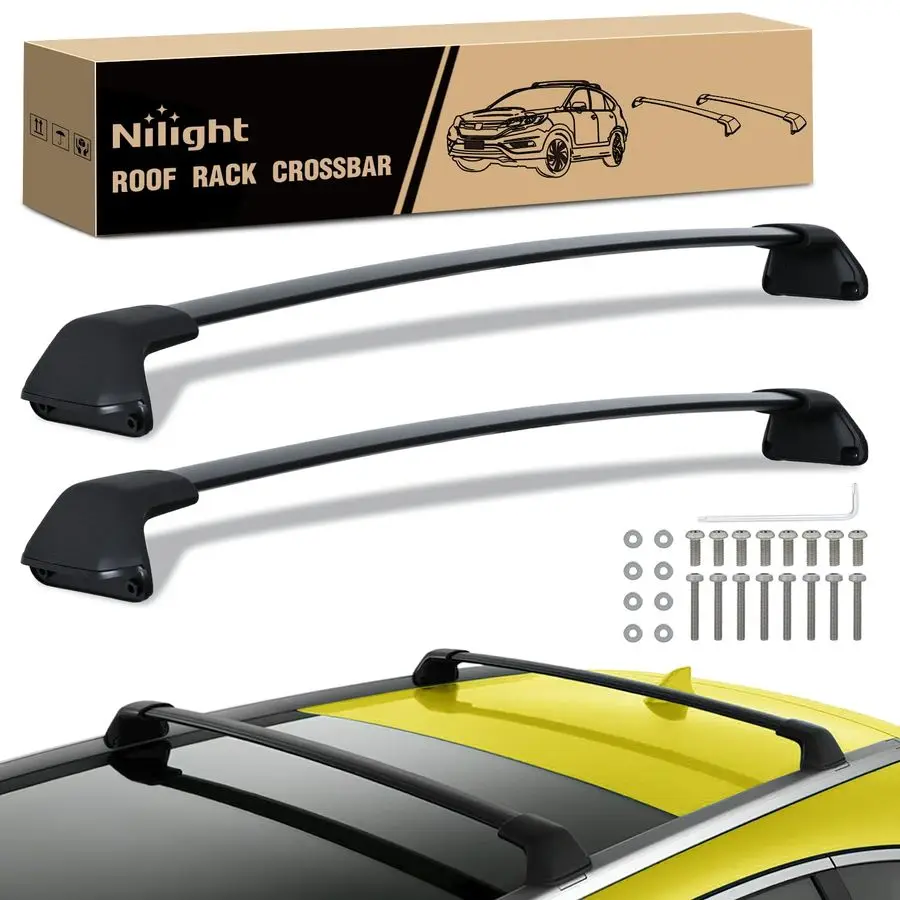 

Roof Rack Cross Bars Compatible with Honda CRV 2012 13 14 15 2016 with Factory Side Rails, Adjustable Aluminum Less Wind Noise C