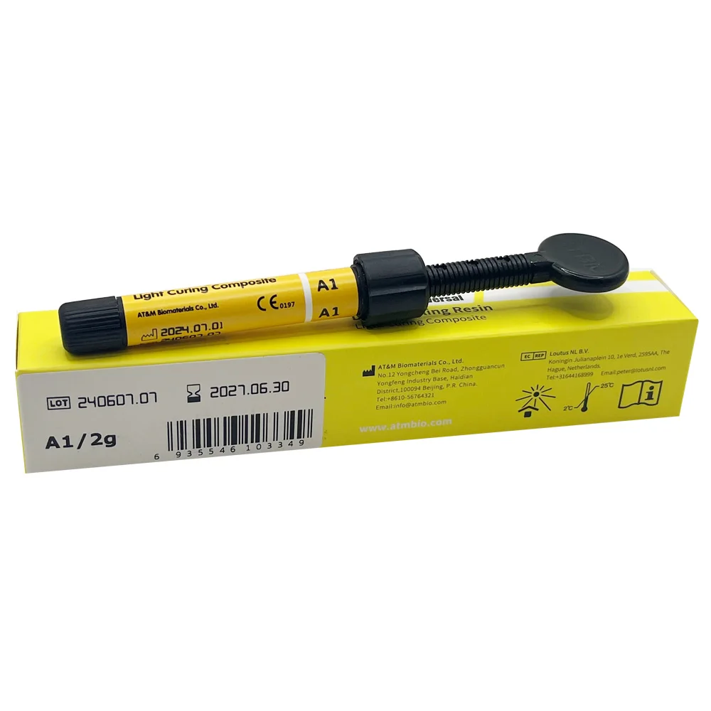 Dental Restoration Syringe Universal Color Shade Dentistry Enamel Material Aesthetics Composite Resin Compressive Strength