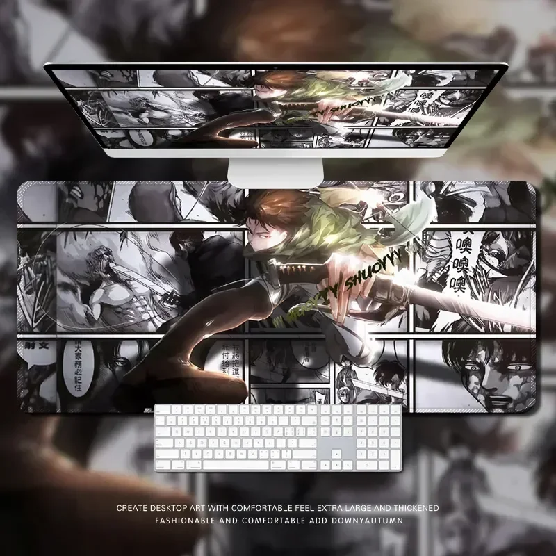 CIFBUY Mouse Pads Anime Mouse Pad Gamer Keyboard Mousepad Pc Computer rubber Desk Mat Gaming Pad A-attack on Titans Mouse Mats