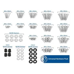 M4 M5 M6 M8 Universal TV and Monitor Mounting VESA Hardware Kit Set Fits Most Screens up to 80 inches (Mount-TVWARE)