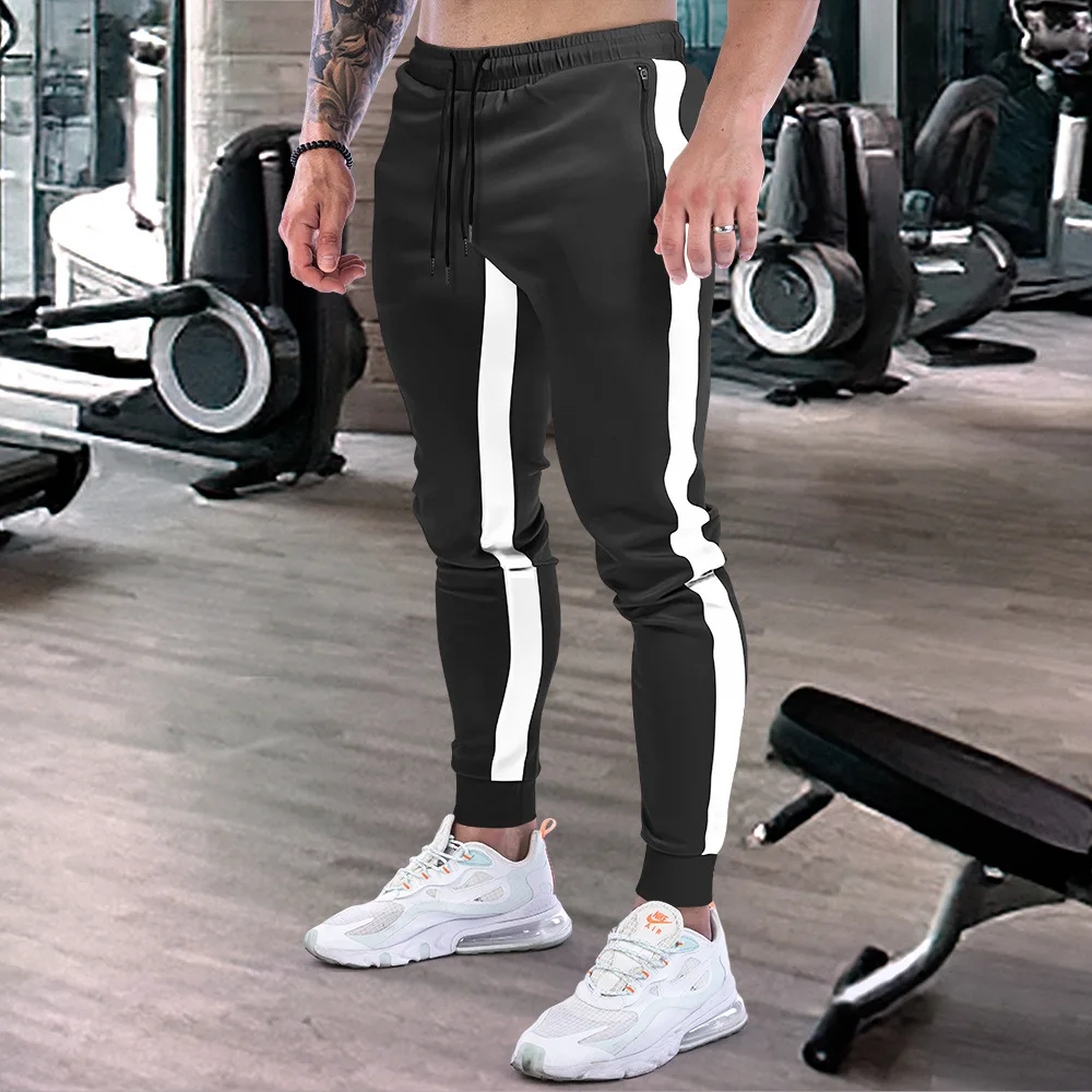 

2024 New Casual Sports Running Workout Jogging Long Pants Gym Sport Trousers For Men Jogger Sweatpants