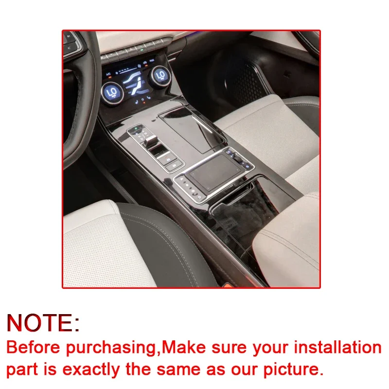 

Car Interior Sticker For Chery Exeed LX 2021-2024 Car Gear Panel Sticker Gear Box Protective Film Carbon Fiber Black Accessories