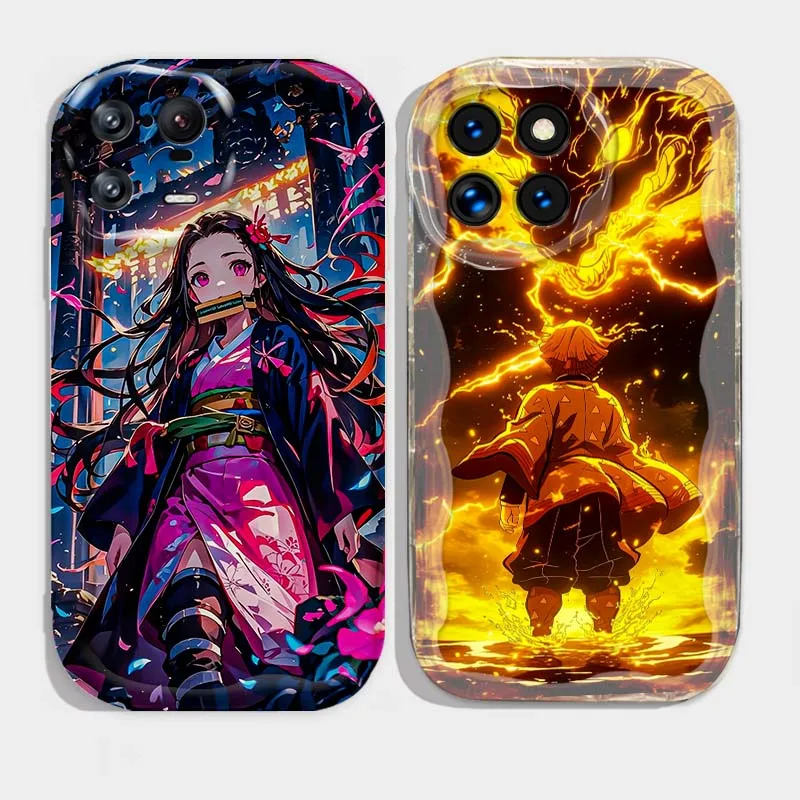 

Anime Demon Slayer For Xiaomi Mi 11 12 12T 14 15 Lite Ultra Poco F4 X3 X5 X6 X4 X7 M6 F6 Pro 5G Wave Oil Phone Case