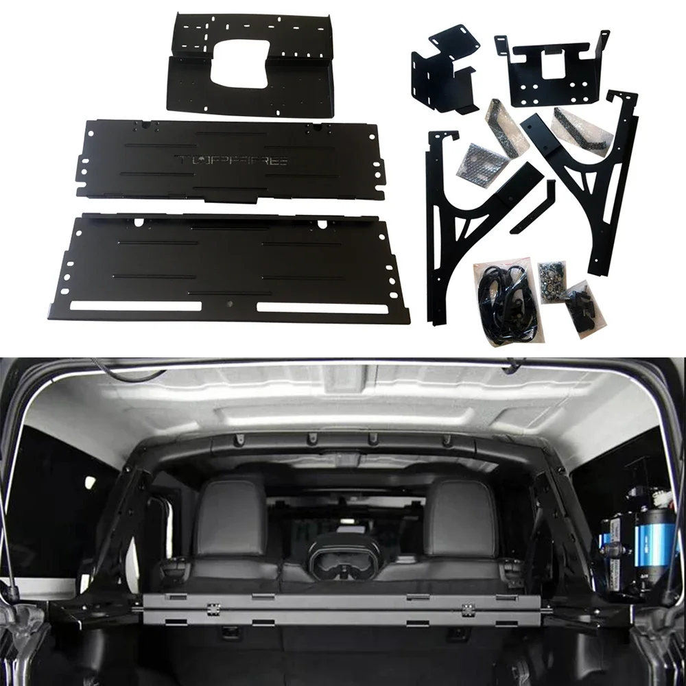 

4 Door Tail Gate Table Tail Box Storage Rear Cargo Rack Luggage Storage Carrier For Jeep For Wrangler JL 2018+ JL1167 LantSun