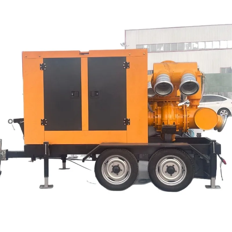 water pump large flow high vacuum self-priming pump drainage reserve mobile drainage pump truck