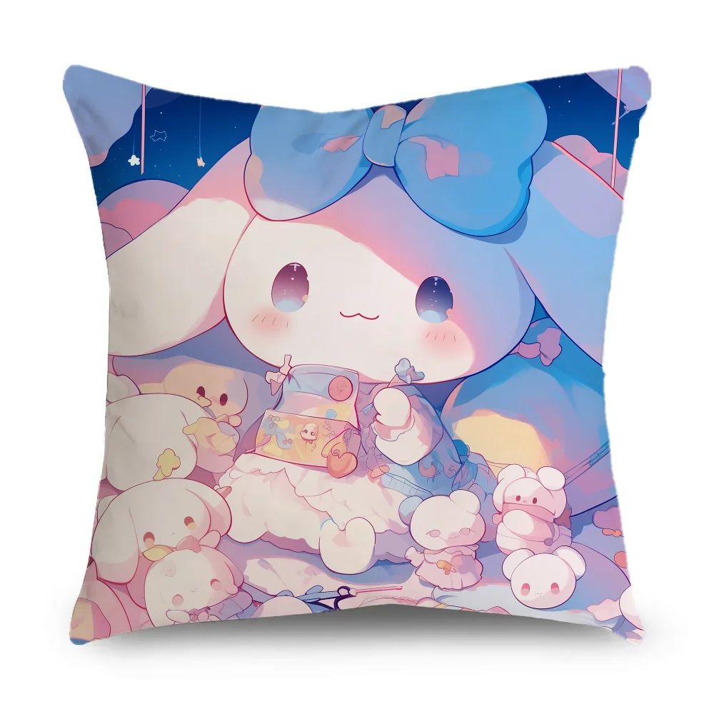 Kawaii C-CinnamorollS Pillow Case Pillowcase Home Sofa Cushions Car Cushions Pillowcover Office Pillowshell Pillow