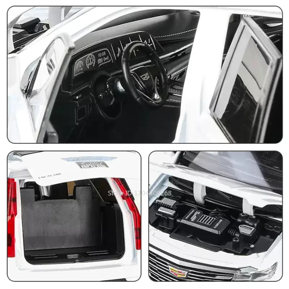 1:24 مقياس إسكاليد سيارة لعبة مجسمة أبواب امتصاص الصدمات فتح سبيكة دييكاست نماذج السيارات جمع الهدايا للأطفال #2