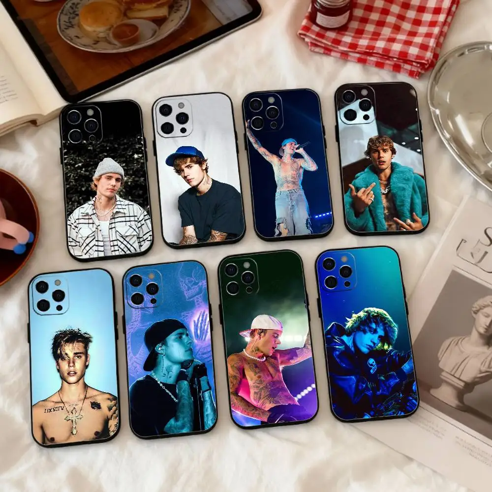 

Justin Bieber Phone Case Silicone Soft For IPhone 17 16 15 14 13 12 11 X XR Plus Pro Max Plus