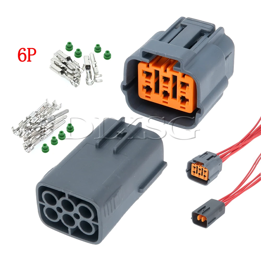1 Set 6 Pin 6195-0024 6195-0021 Car Valve Exhaust Gas Recirculation Plug Automobile Electrical Connector Auto Parts