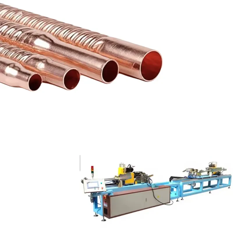 2026 CE Spiral Corrugated Copper Flexible Connector Fin Tube Twisting Machine for AC Insulation Tube