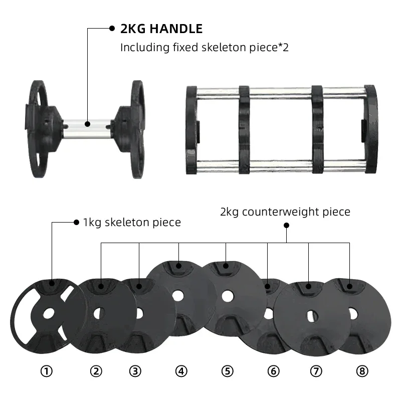 Fitness Equipment Gym Weights Set Adjustable Dumbbell For Body Building Custom Dumbbell Adjustable