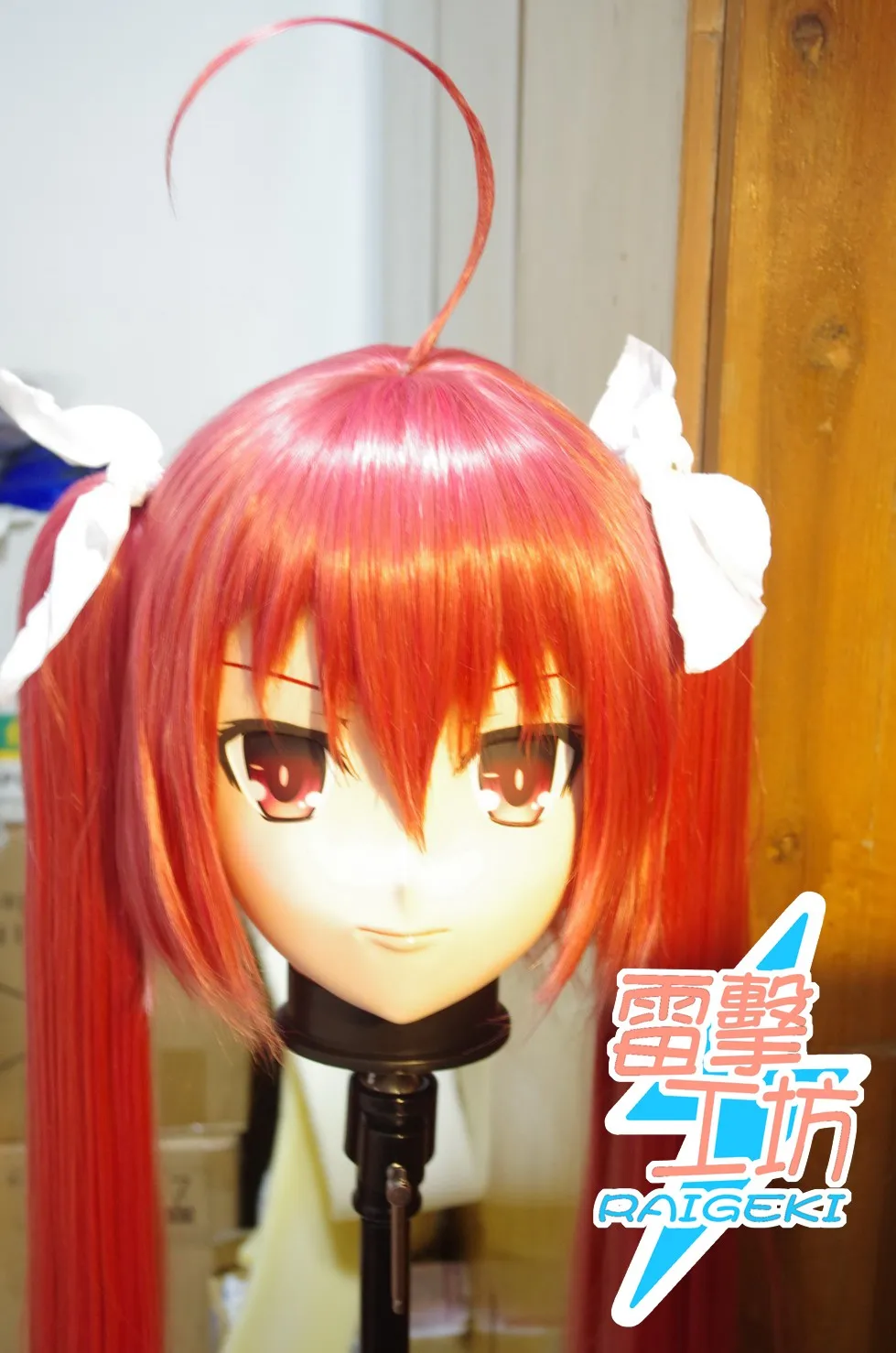 (KM91847)Top Quality Handmade Female Resin Full Head Cosplay Japanese Role Play Anime Kigurumi Mask Crossdresser Doll