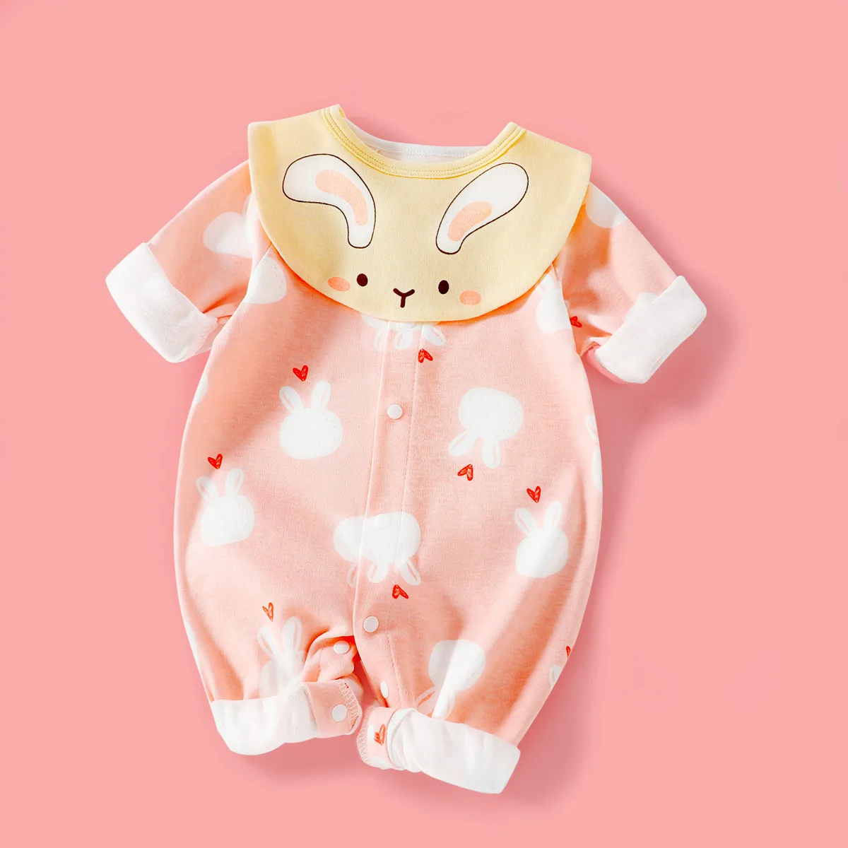 Baby Cotton Bodysuits Boys Girls Long Sleeve Bodysuits Cute Cartoon Patterns Newborn Soft And Comfortable Bodysuits