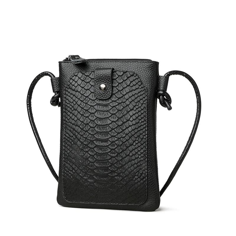 

Stylish Soft Leather Phone Case New Mini Lightweight Crossbody Bag Premium Top-Grain Leather Shoulder Bag 가방