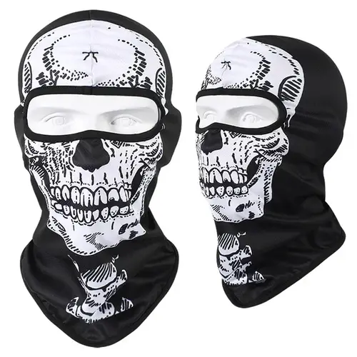 3D Skull Mask Balaclava Cap Breathable Motorcycle Riding Full Face Scarf Outdoor Men Head Cover Cycling Headgear Neck Gaiter Hat - Image 32