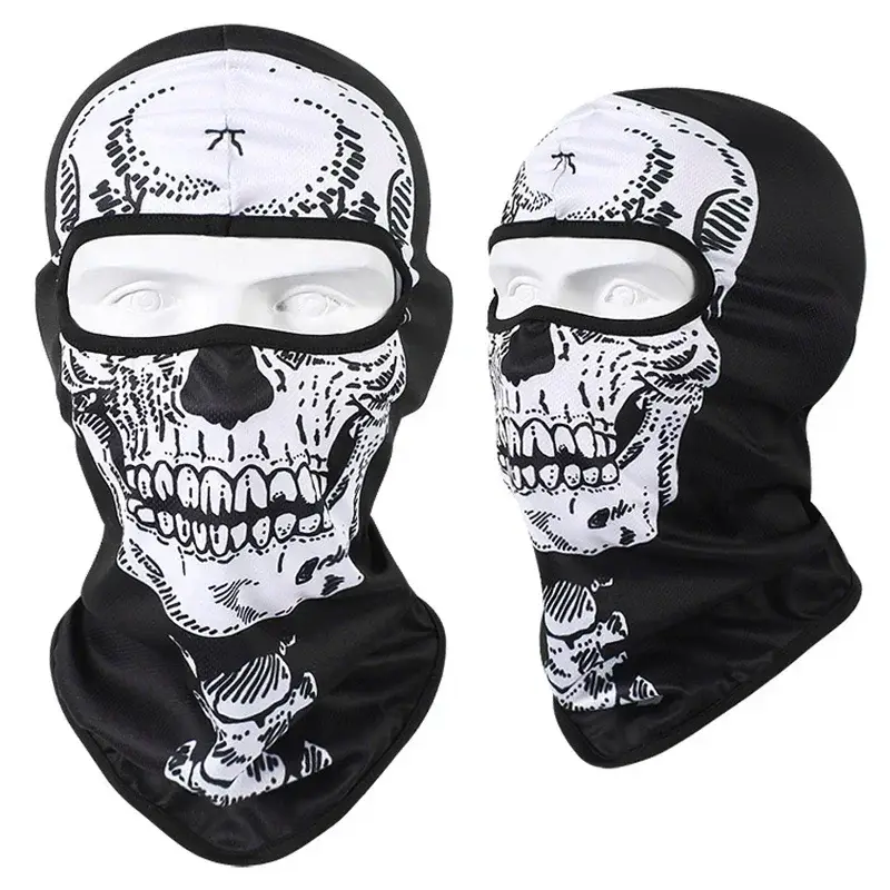 3D Skull Mask Balaclava Cap Breathable Motorcycle Riding Full Face Scarf Outdoor Men Head Cover Cycling Headgear Neck Gaiter Hat - Image 32