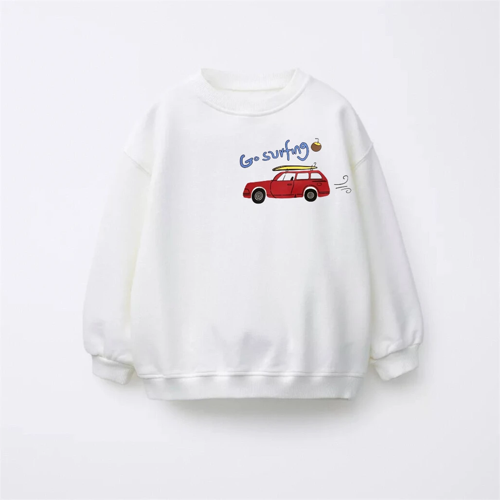 Langarm-Pullover für Babys und Kleinkinder mit Rundhalsausschnitt, Einfarbige Sweatshirts, Vielseitige Oberteile, Frühjahr-Herbst-Kollektion 2026 – Detail 1