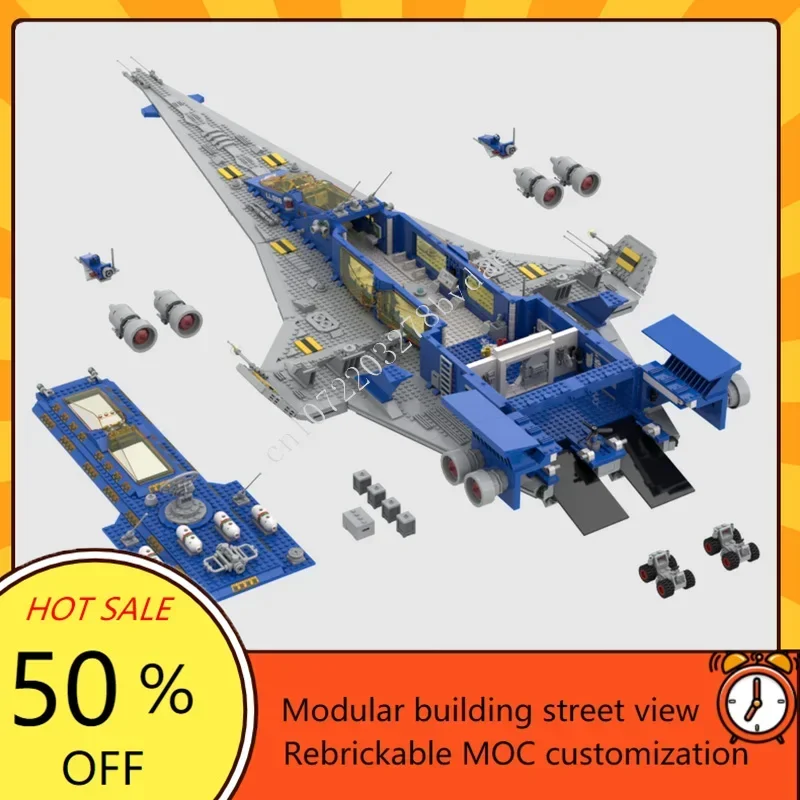 4109PCS NCS Discovery Space War Military MOC SpaceShip Battle Custom Puzzles Architecture DIY Education Assembly Model Kids Gift