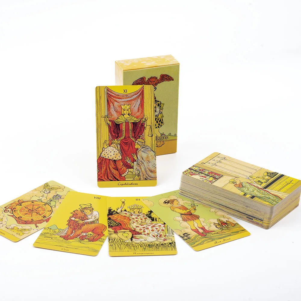 

2025 Russian Visions После Таро After Tarot Cards 78 шт. Колода для гадания Fate Board Game Card для семейной вечеринки 10,3*6 см