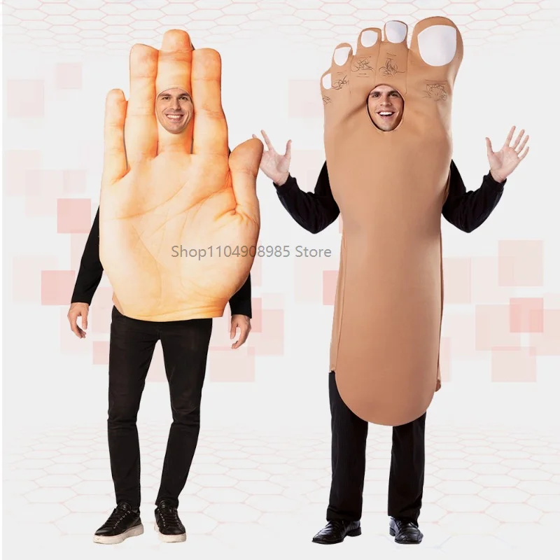

Halloween Funny Cosplay Costume Hand Foot Outfits Friends Couple Cos Idea Stage Performance Carnival Party for Man Woman