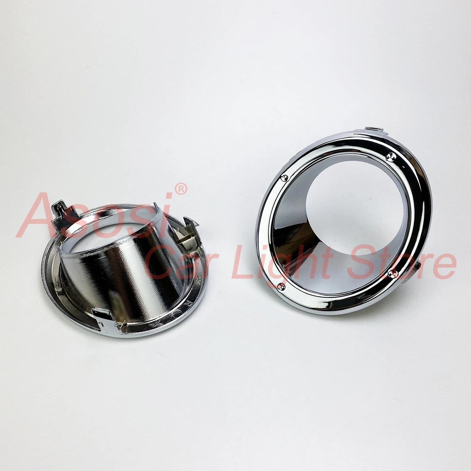 Front Bumper Fog Light Bezel Frame Chrome Trim Cover For Nissan Patrol Y61 2005 2006 2007 2008 2009 Left + Right Side