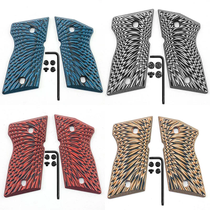 5 Colors CNC G10 Grip Handle Patches for CZ 2075 RAMI Versions  CZ2075 Scales DIY Make Replace Accessories Parts With Screws Key