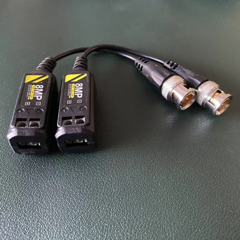 8MP Video Balun BNC Transmission Passive CCTV Twisted Pair For AHD/CVI/TVI/CVBS Camera