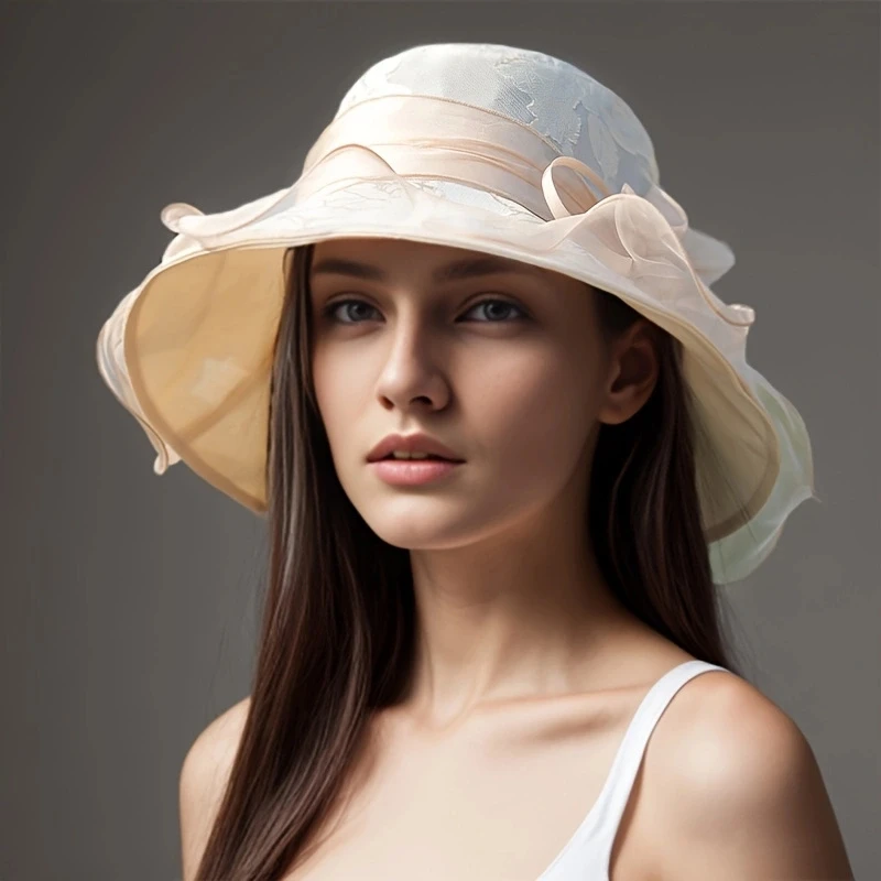 Silk hat for women's summer sun protection hat for women's UV protection sun protection hat for women's versatility 2024 new sun