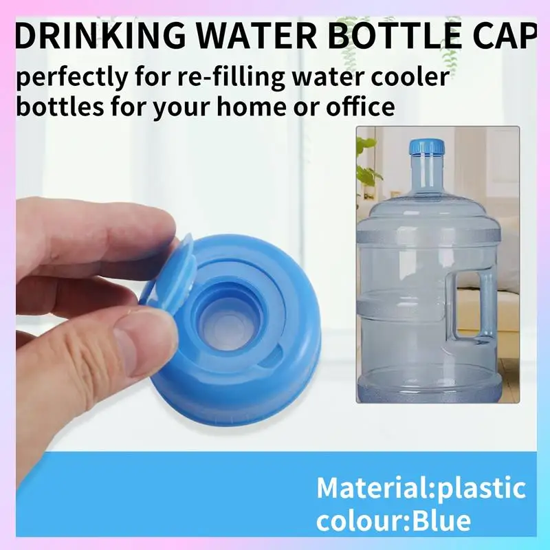 ABRG-Кепка для кувшина для воды, 5 упаковок, пластиковая крышка для бутылки с водой, синяя крышка для бутылки с питьевой водой, сменный инструмент для бутылки, не протечек