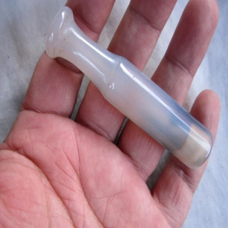 مجموعة تدخين العقيق الأزرق والأبيض ، حامل سجائر العقيق المستقيم ، مجوهرات اليشم القديمة ، متعددة الألوان ، توريد سعر المصنع ، ل #2