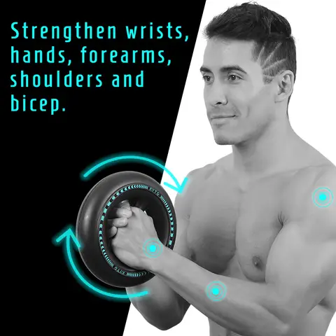 전자 손목 강화 운동기구 손목 힘 자이로스코프 파워볼 피트니스 링 원심력 볼 스포츠 장비