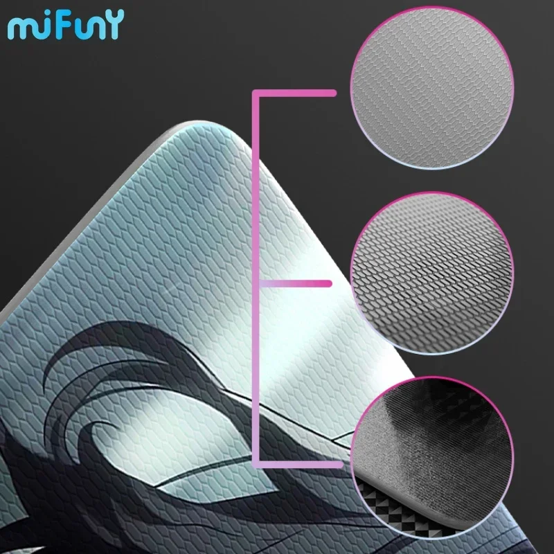 Imagem -02 - Mifuny Vidro Fotovoltaico Mouse Pad Gaming Mouses Pads Mouse Pads Melhorar Suave Fps Anime Temperado Acessórios Presentes Escritório Esports