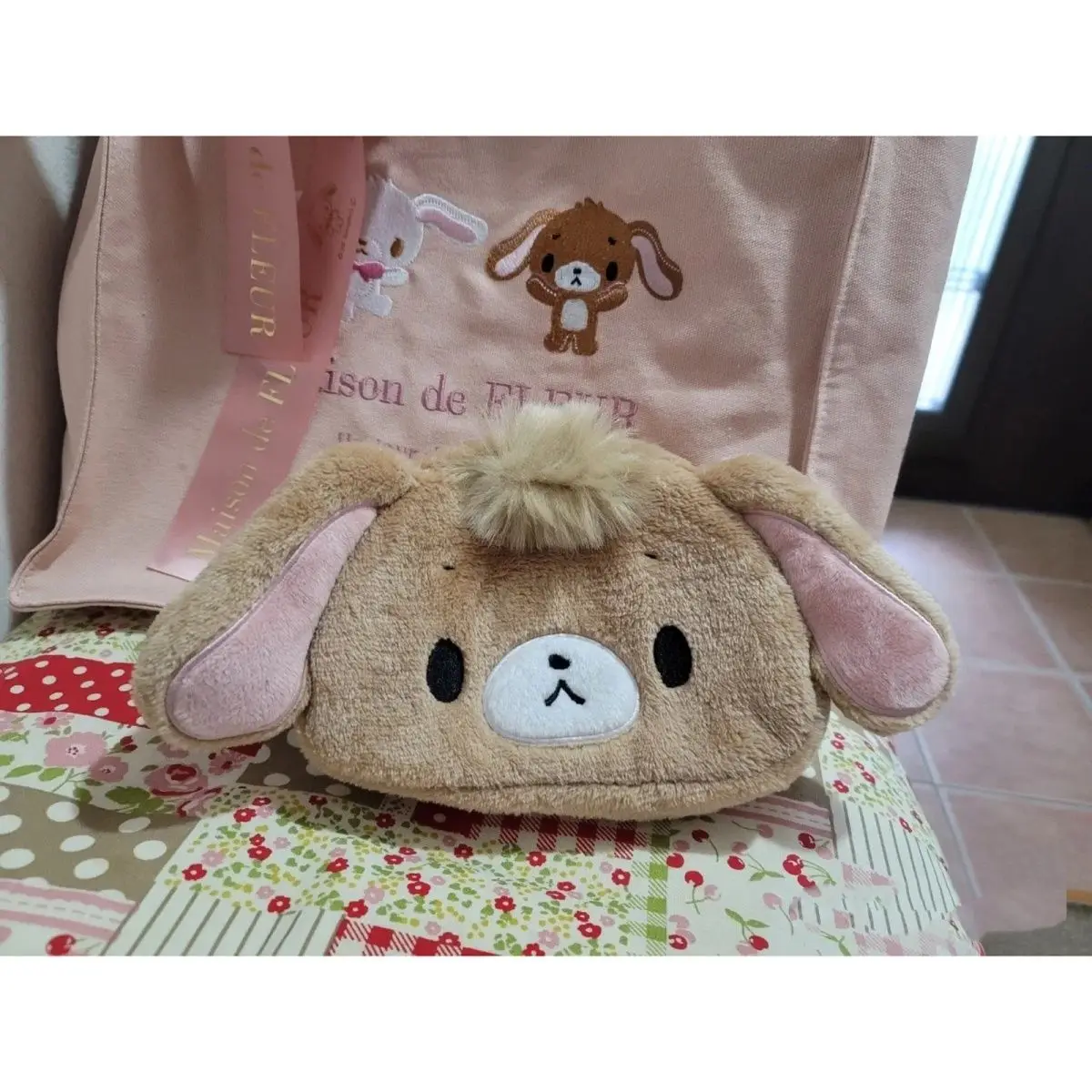 かわいいサンリオ SUGARBUNNIES 小銭入れかわいいアニメ漫画メゾン・ド・フルールトリオキャラメルウサギ人形収納袋女の子のギフトおもちゃ