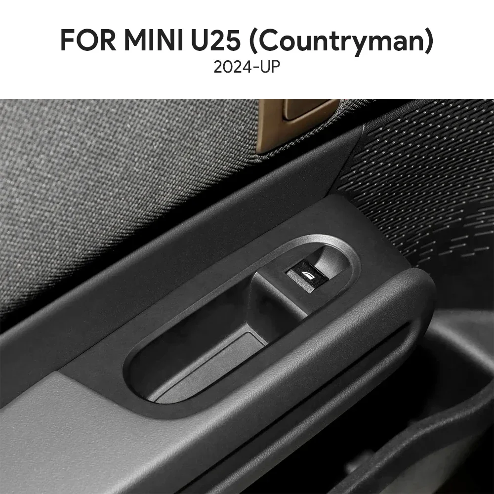 

LHD RHD Italian Top Suede Trim Sticker for Mini Countryman 2024 2025 U25 Car Door Window Lift Switch Panel Frame Accessories