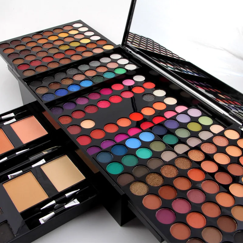 MISS ROSE 180 Colors Piano Shaped Makeup Palette Eyeshadow Blush Contour All-in-One Long Lasting Complete Cosmetic Makeup Set