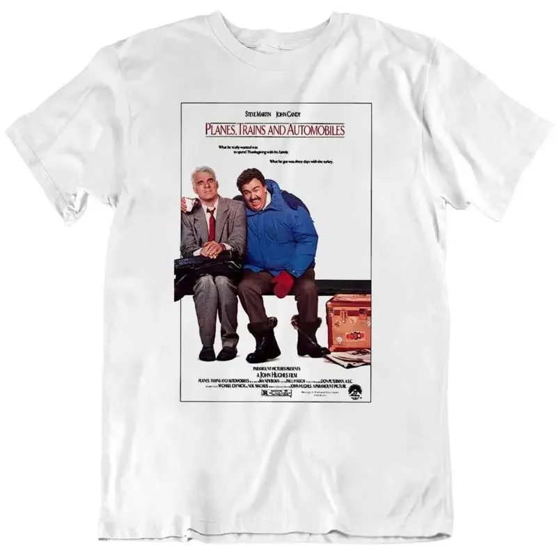 80's Movie Planes Trains and Automobiles Retro Poster T Shirt