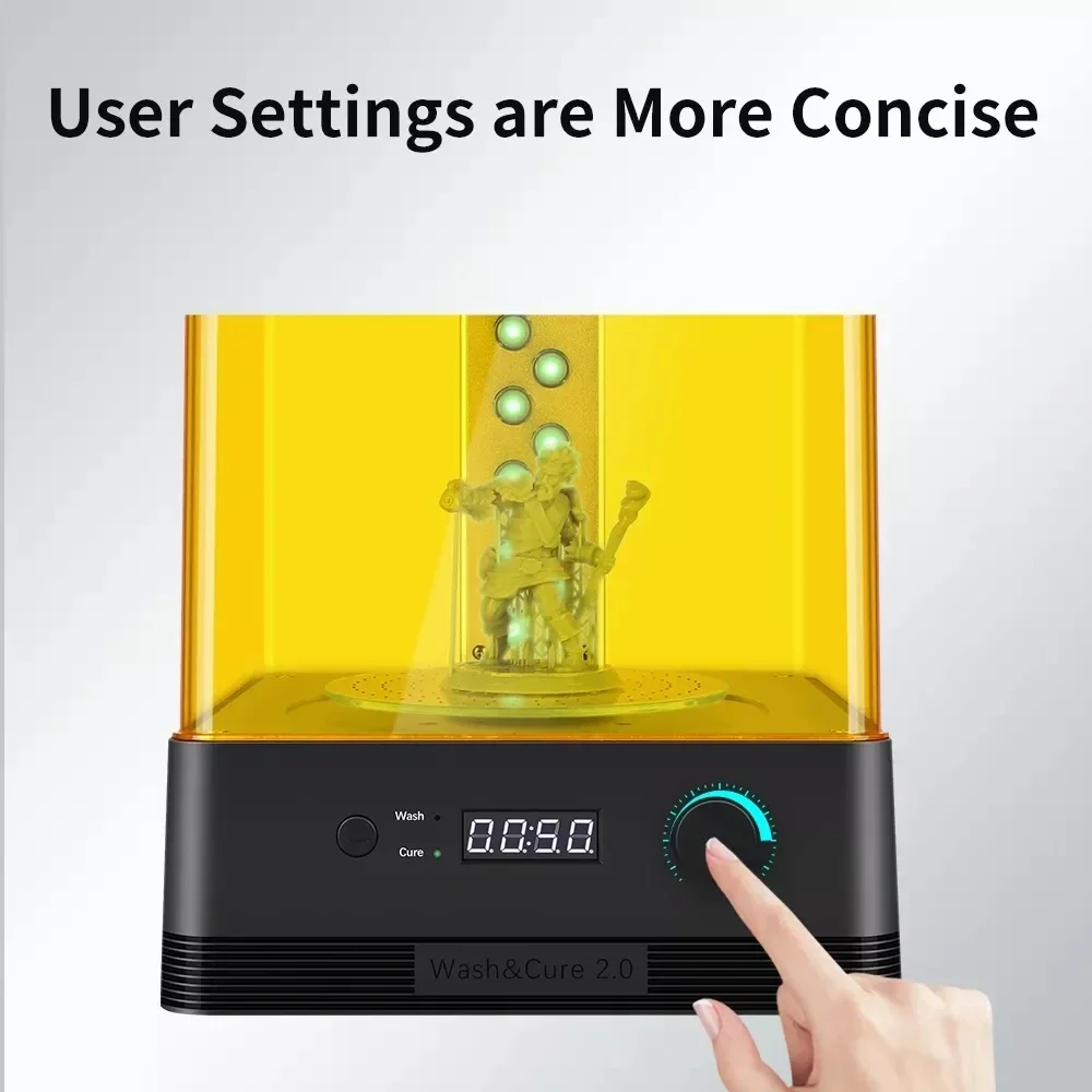 

Машина для очистки Cube Cleaning Machine 2.0, подходит для бытовых 3D-принтеров с функцией световой полимеризации.