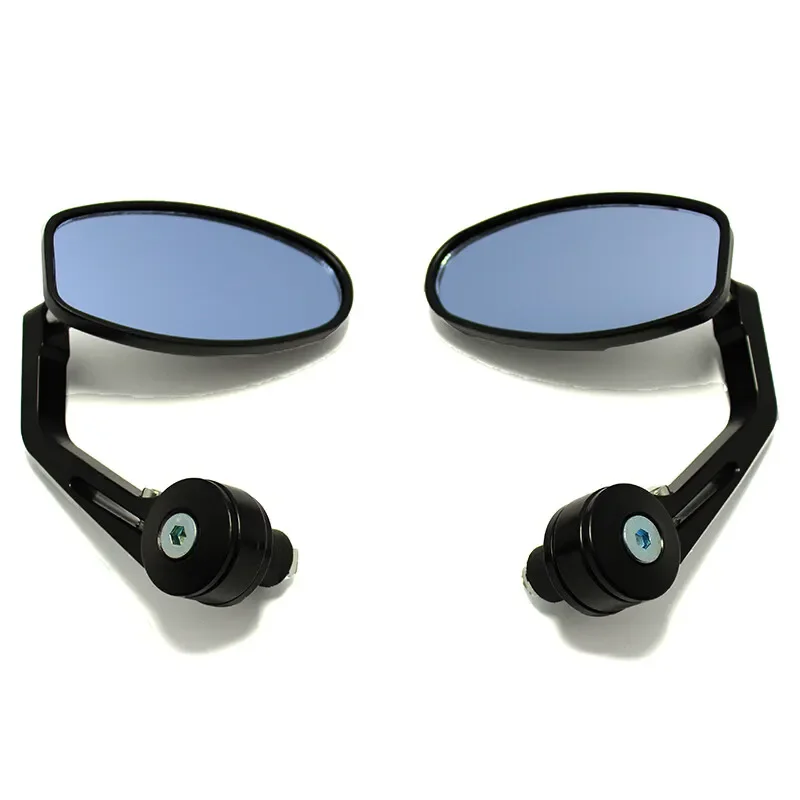 2PCS Motorcycle Rearview Mirrors CNC Motorcycle Bar End Black Rearview Side Mirror For Triumph Speed Triple Street 675 1050