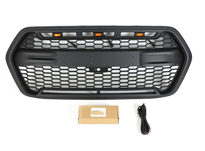 

ABS Front Middle Grill Racing Grills With LED Lights Fit For Ford Transit 2022-2023