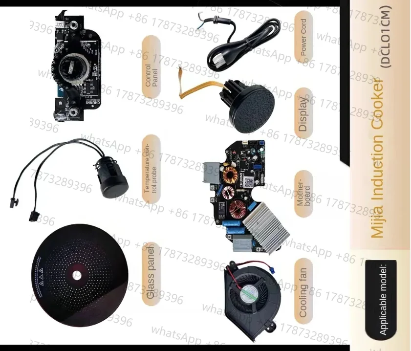 FOR Mijia induction cooker power cord glass panel shell chassis temperature control heating ring accessories