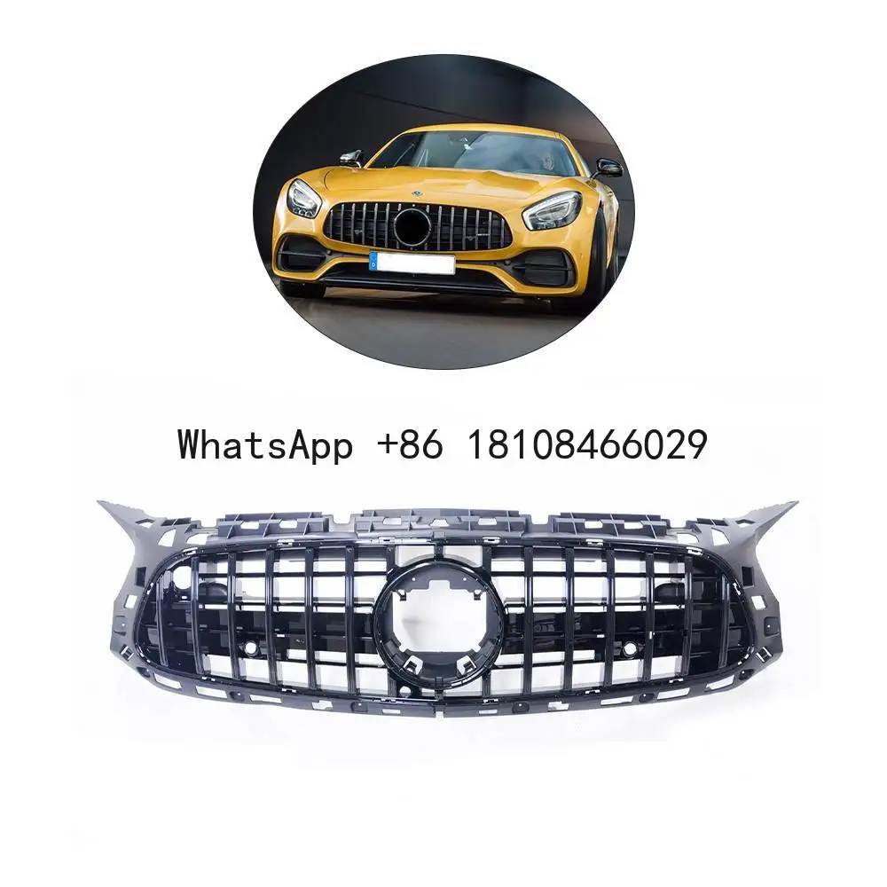 

High Quality Black Front Buer Grille for Mercedes-Benz C190 AMG GT 2017 Two Door Car High Quality Car Grills