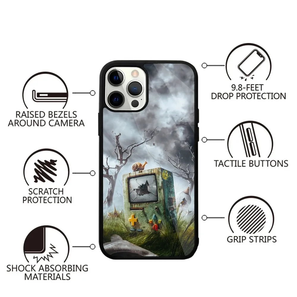 A-Adventure Time Phone Case For iPhone 16,15,14,13,12,11,Plus,Pro,Max,Mini Magsafe Magnetic Wireless Charging