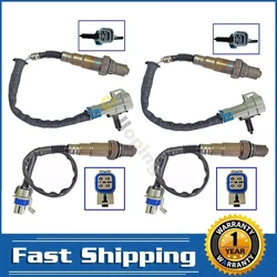 4X Oxygen O2 Sensor 1 2 Bank 1 2 for Chevrolet Suburban 1500 2500 2008 - 2013 GMC Sierra 2500 HD 2009 - 2011 Upstream Downstream