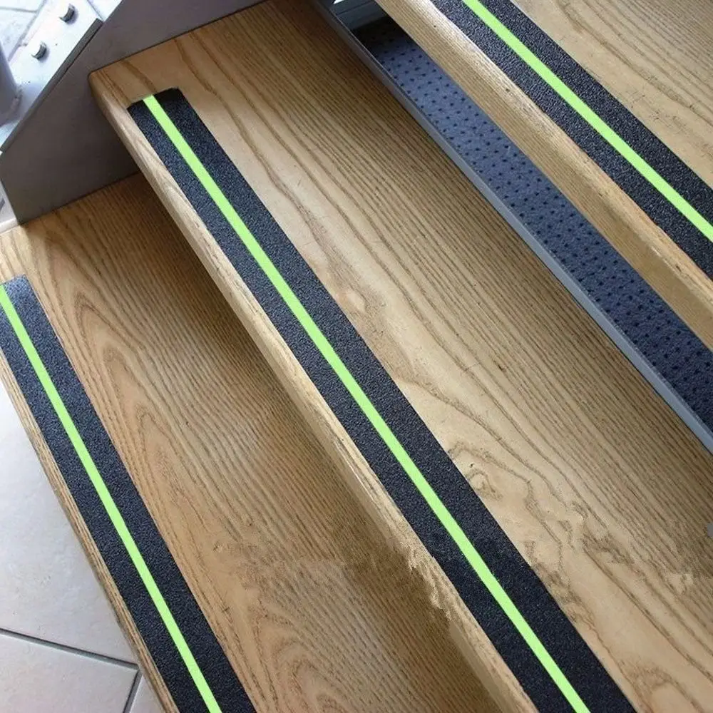 Anti Slip Luminous Tape Adhesive Warning Tape Glow in Dark Safety Track Tape Skid Tape For Stair Treads