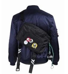 Watch Dogs 2 Marcus Holloway Cosplay Crossbody Bag Adult Unisex Watch Dog Cos Costume Bags Accessories with badges