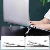 Q5WA Adjustable Laptop Stand Portable Laptop Risers Aluminum Laptop Stand for Desk